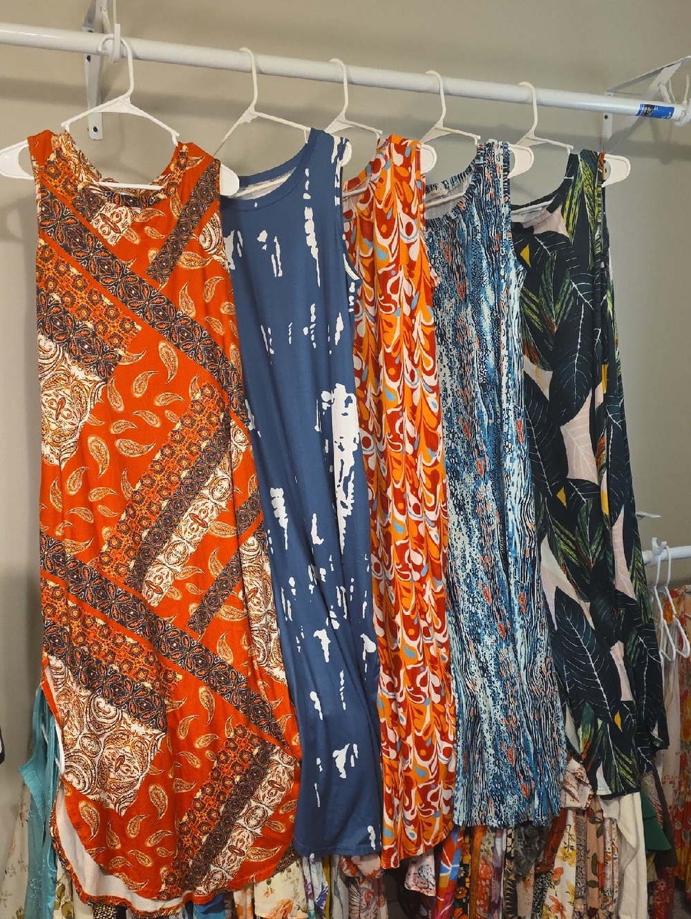 Summer Maxi Dress Bundle Of 5. Size Large.